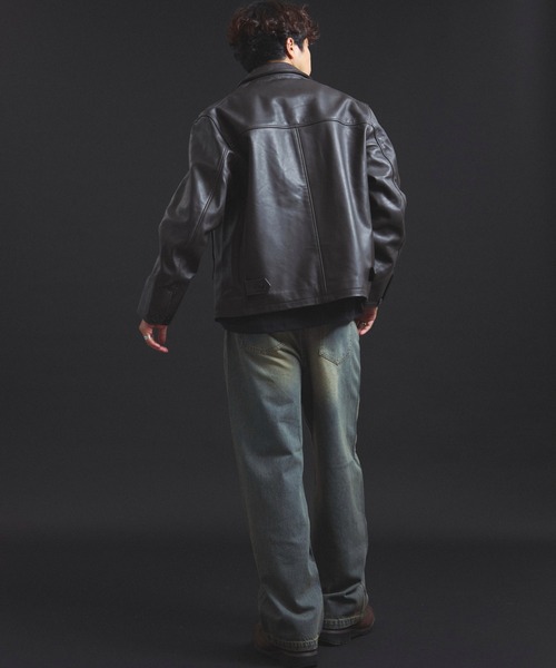 SKOOKUM.JE LAMB LEATHER CAR COAT（ライダースジャケット）｜SKOOKUM