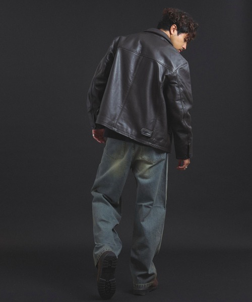 SKOOKUM.JE LAMB LEATHER CAR COAT（ライダースジャケット）｜SKOOKUM