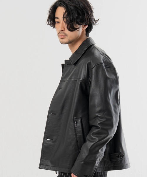 SKOOKUM.JE LAMB LEATHER CAR COAT（ライダースジャケット）｜SKOOKUM