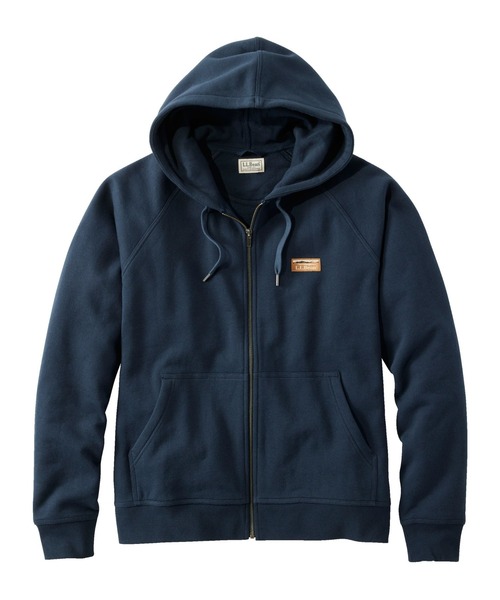L.L.Bean(エルエルビーン)の「カタディン・アイアン・ワークス・フルジップ・スウェットシャツ、フーディ 米国フィット・レギュラー(パーカー・メンズ・ブラウン/ヘザーチャコール/ネイビー/タン・LARGE/MEDIUM/SMALL)」の18枚目の写真