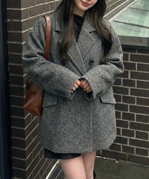 ジャケット/アウター（ブラック/黒色系・チェック柄