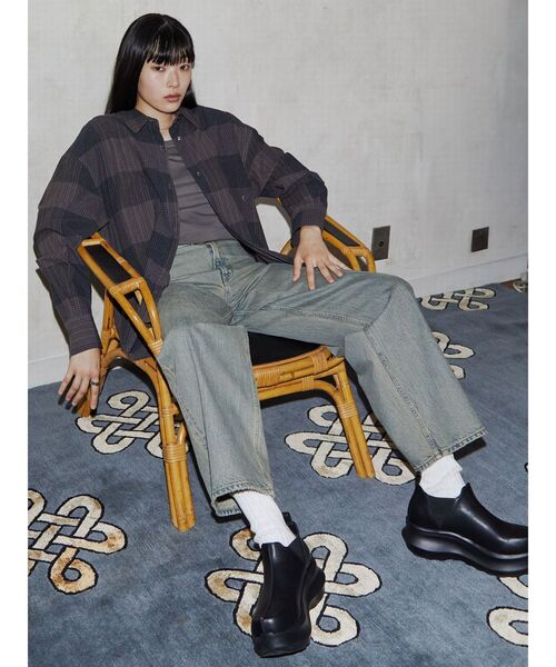 ブラウス シャツ 「VEQUM」OVER SIZE CHECK SH レディース VEQUM ブラウス シャツ 「VEQUM」OVER SIZE CHECK SH レディース