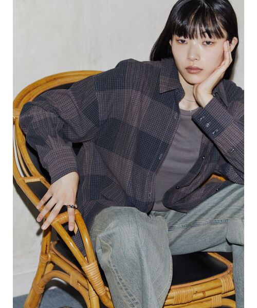 VEQUM（VEQUM）の「【VEQUM】OVER SIZE CHECK SH（シャツ