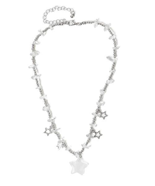 WEGO（ウィゴー）の「WEGO/スターストーンデザインネックレス（ネックレス・レディース・その他1/その他2/ライトピンク/ブラック・FREE）」の6枚目の写真