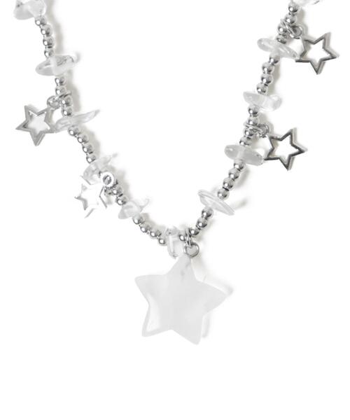 WEGO（ウィゴー）の「WEGO/スターストーンデザインネックレス（ネックレス・レディース・その他1/その他2/ライトピンク/ブラック・FREE）」の8枚目の写真