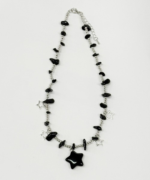 WEGO（ウィゴー）の「WEGO/スターストーンデザインネックレス（ネックレス・レディース・その他1/その他2/ライトピンク/ブラック・FREE）」の2枚目の写真