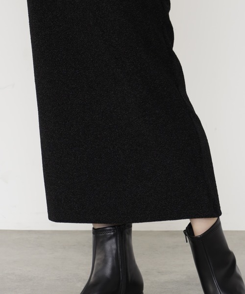 FOUND GOOD（ファウンドグッド）の「ラメタイトスカート（スカート・レディース・グレー系8/ブラック・L/M/S）」の4枚目の写真