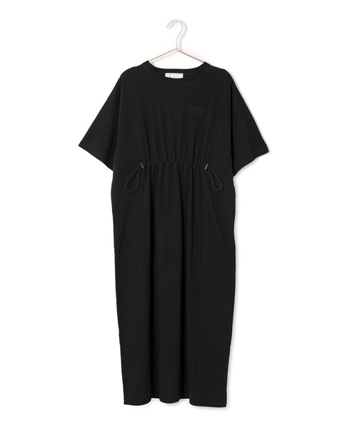 ROPE' PICNIC（ロペピクニック）の「ウエストドロスト付きTワンピース（ワンピース・レディース・ブラック/ベージュ/オフホワイト・38）」の4枚目の写真