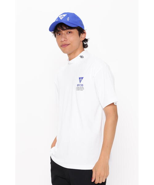 PEARLY GATES(パーリーゲイツ)の「【PEARLY GATES】ストレッチピーチメッシュ半袖モックネックカットソー(Tシャツ/カットソー・メンズ・ホワイト/ネイビー/カーキ・LARGE/X-LARGE/MEDIUM)」の2枚目の写真