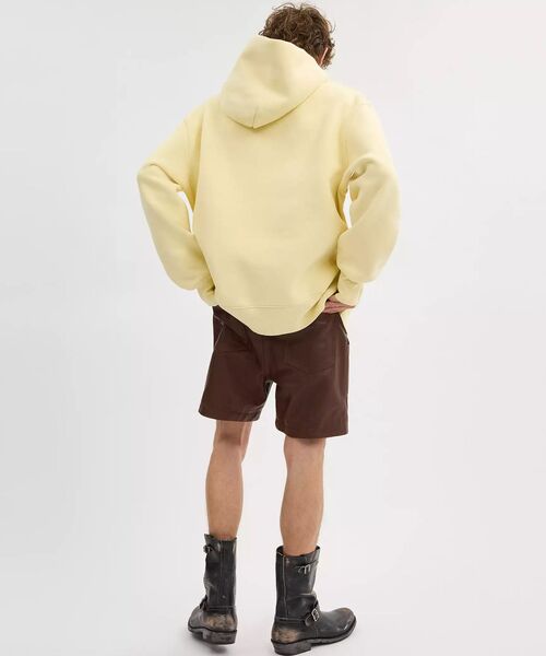 COACH（コーチ）の「オーバーサイズド シグネチャー クレスト フーディー・オーガニック コットン（スウェット・メンズ・イエロー系その他・X-SMALL/MEDIUM/SMALL）」の5枚目の写真