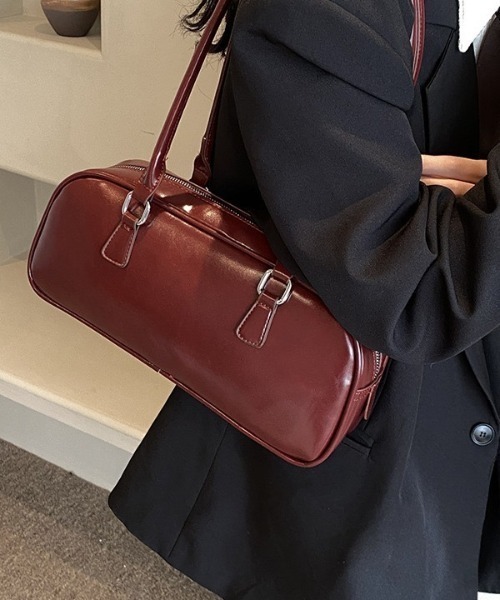 tood.(トード)の「【tood.】横長ロングハンドル ショルダーバッグ(ショルダーバッグ・レディース・ブラック/ワイン/ブラウン・FREE)」の6枚目の写真