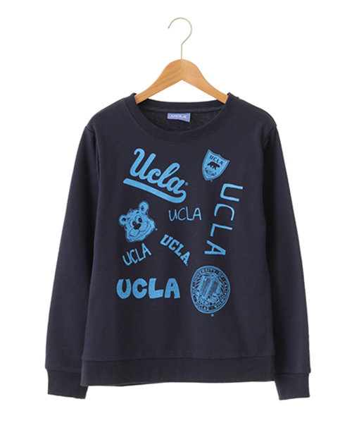 SEVENDAYS=SUNDAY（セブンデイズサンデイ）の「ＵＣＬＡ　マルチプリントスウェット（Tシャツ/カットソー・レディース・ネイビー/アイボリー・LARGE/MEDIUM）」の2枚目の写真