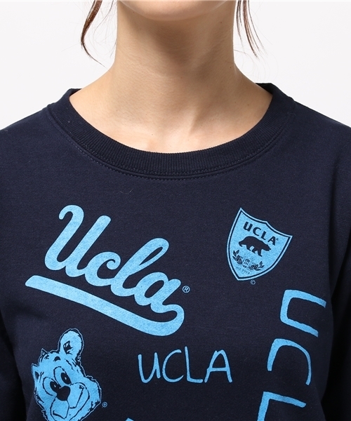 SEVENDAYS=SUNDAY（セブンデイズサンデイ）の「ＵＣＬＡ　マルチプリントスウェット（Tシャツ/カットソー・レディース・ネイビー/アイボリー・LARGE/MEDIUM）」の6枚目の写真