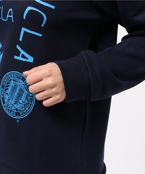 SEVENDAYS=SUNDAY（セブンデイズサンデイ）の「ＵＣＬＡ　マルチプリントスウェット（Tシャツ/カットソー・レディース・ネイビー/アイボリー・LARGE/MEDIUM）」の7枚目の写真
