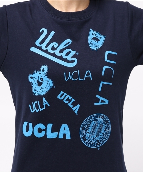 SEVENDAYS=SUNDAY（セブンデイズサンデイ）の「ＵＣＬＡ　マルチプリントスウェット（Tシャツ/カットソー・レディース・ネイビー/アイボリー・LARGE/MEDIUM）」の8枚目の写真