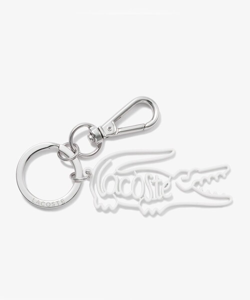 LACOSTE（ラコステ）の「ネームワニロゴキーホルダー（キーホルダー・メンズ・ブラック/グリーン/ホワイト/ゴールド・FREE）」の2枚目の写真