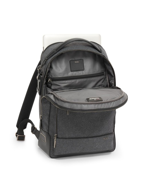 TUMI（トゥミ）の「HARRISON 「ウォレン」バックパック（A4/PC15インチまで対応）（バックパック/リュック・メンズ・チャコール・FREE）」の3枚目の写真