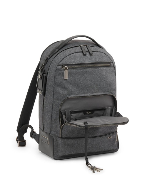 TUMI（トゥミ）の「HARRISON 「ウォレン」バックパック（A4/PC15インチまで対応）（バックパック/リュック・メンズ・チャコール・FREE）」の4枚目の写真