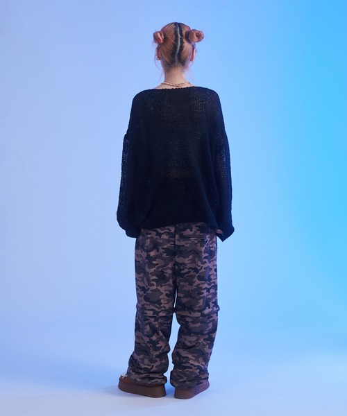 sedacle(セダクル)の「スター透かし編みニット(ニット/セーター・メンズ・ブラック/アイボリー/マスタード・SMALL/MEDIUM/LARGE)」の19枚目の写真