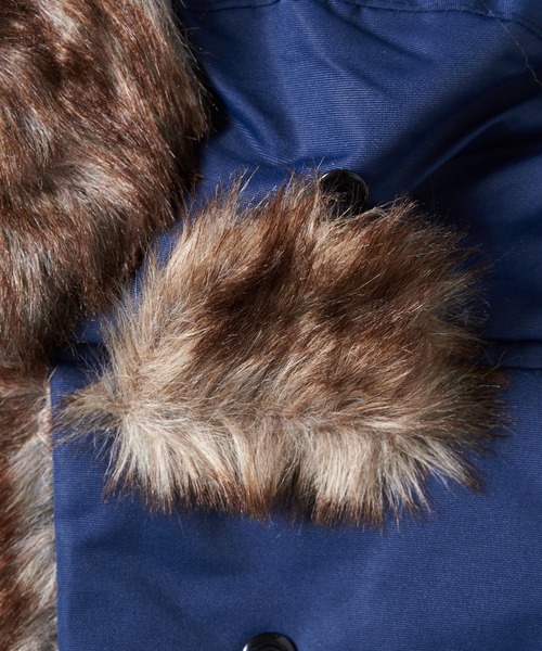 Revo.（レボ）の「フェイクファー ミリタリー フライトキャップ 耳当て付き 2way（キャップ・メンズ・ブラック/カーキ/ネイビー・FREE）」の11枚目の写真