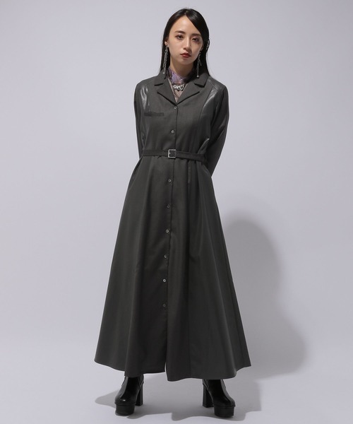 HARE（ハレ）の「フェイクレザーキリカエワンピース(HARE