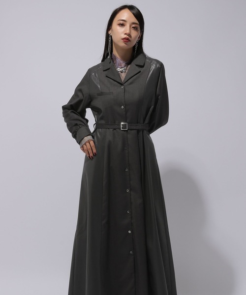 HARE（ハレ）の「フェイクレザーキリカエワンピース(HARE)（ワンピース