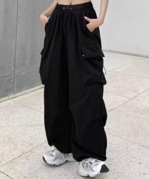 【新品】メゾンスペシャル　ドローストリングコクーンカーゴパンツ　レッド Drawstring Cocoon Cargo Pants/ドローストーリングコクーン