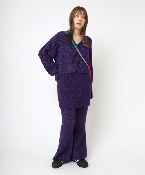 RNA（アールエヌエー）の「R4251 ラメフレアパンツ（その他パンツ・レディース・パープル/シルバー/ブラック・MEDIUM）」の12枚目の写真