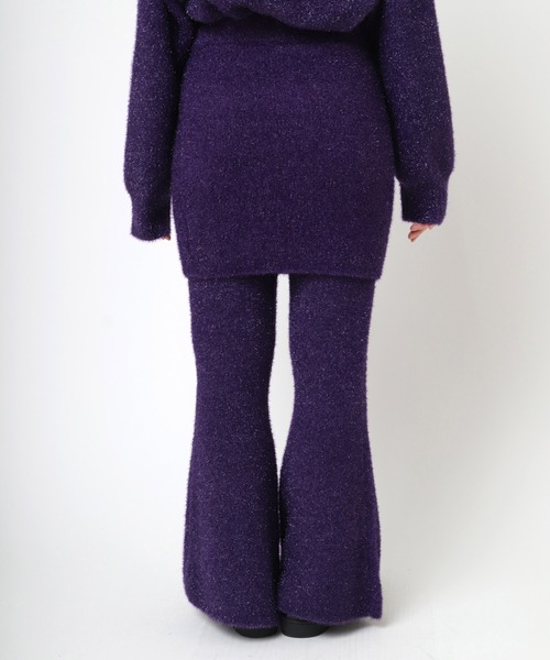 RNA（アールエヌエー）の「R4251 ラメフレアパンツ（その他パンツ・レディース・パープル/シルバー/ブラック・MEDIUM）」の11枚目の写真