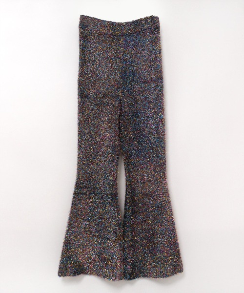 RNA（アールエヌエー）の「R4251 ラメフレアパンツ（その他パンツ・レディース・パープル/シルバー/ブラック・MEDIUM）」の4枚目の写真