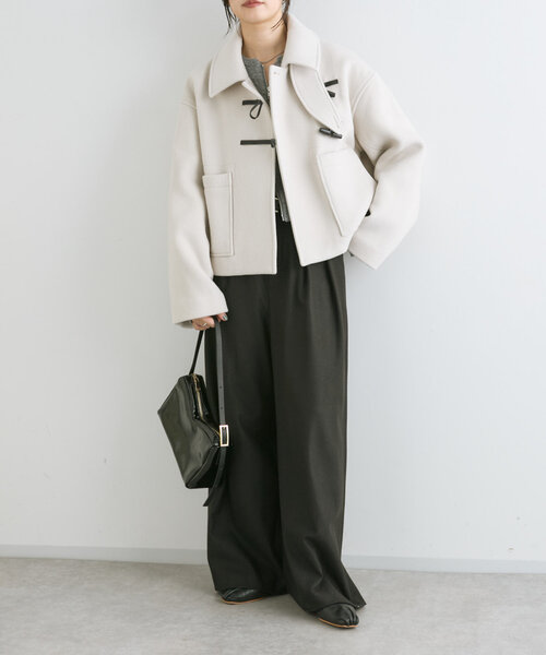 RIVE DROITE（リヴドロワ）の「ショートダッフルコート（ダッフルコート・レディース・ホワイト系その他/ネイビー・FREE）」の4枚目の写真