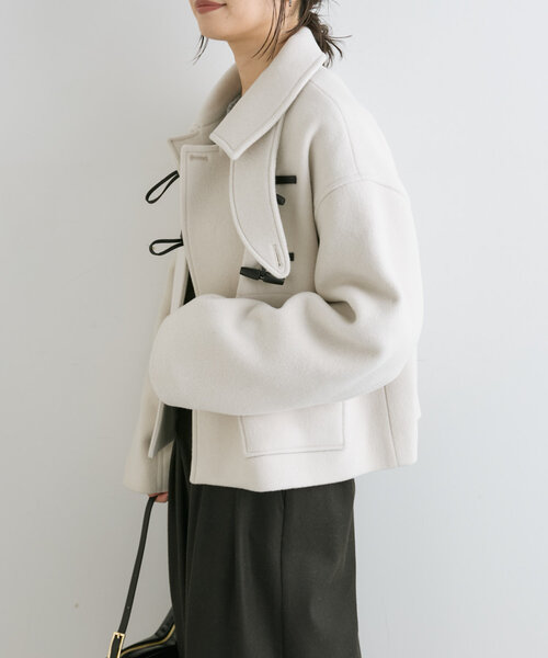 RIVE DROITE（リヴドロワ）の「ショートダッフルコート（ダッフルコート・レディース・ホワイト系その他/ネイビー・FREE）」の8枚目の写真