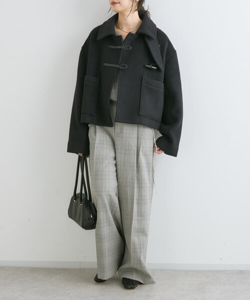 RIVE DROITE（リヴドロワ）の「ショートダッフルコート（ダッフルコート・レディース・ホワイト系その他/ネイビー・FREE）」の14枚目の写真