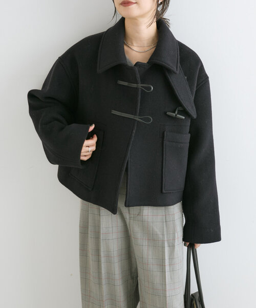 RIVE DROITE（リヴドロワ）の「ショートダッフルコート（ダッフルコート・レディース・ホワイト系その他/ネイビー・FREE）」の17枚目の写真