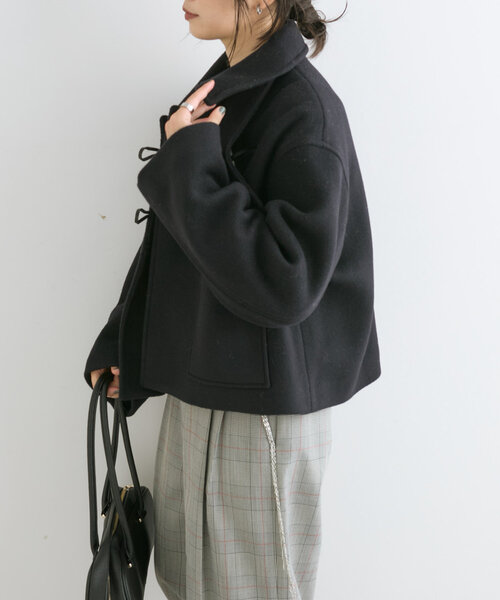 RIVE DROITE（リヴドロワ）の「ショートダッフルコート（ダッフルコート・レディース・ホワイト系その他/ネイビー・FREE）」の18枚目の写真