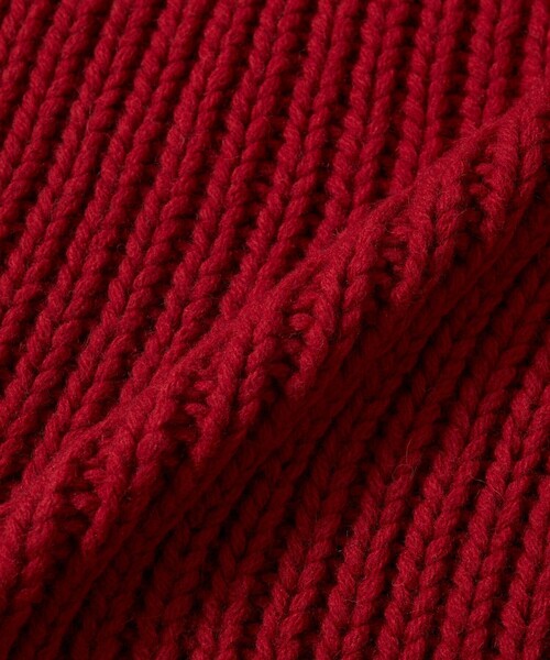 BASERANGE MEA SCARF RED 最終値下げ Recycled Wool Ribbed Mea Scarf - Red | Baserange – Easy Tiger Goods