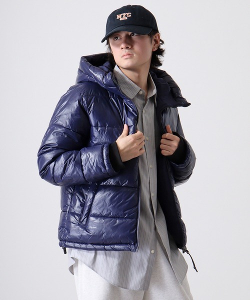 Silent-processed padded hood jacket / シレー加工 中綿フード