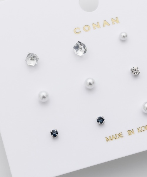 ciite'(シーテ)の「ピアス 6セット / pierce 6 set(ピアス(両耳用)・レディース・ブラック/シルバー/ブルー/ホワイト/レッド/パープル・FREE)」の11枚目の写真