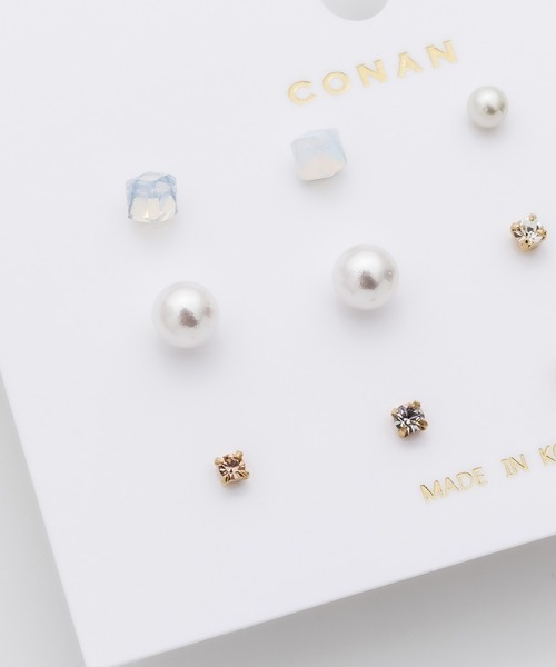 ciite'(シーテ)の「ピアス 6セット / pierce 6 set(ピアス(両耳用)・レディース・ブラック/シルバー/ブルー/ホワイト/レッド/パープル・FREE)」の14枚目の写真