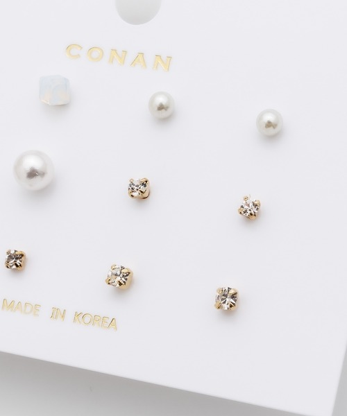ciite'(シーテ)の「ピアス 6セット / pierce 6 set(ピアス(両耳用)・レディース・ブラック/シルバー/ブルー/ホワイト/レッド/パープル・FREE)」の15枚目の写真