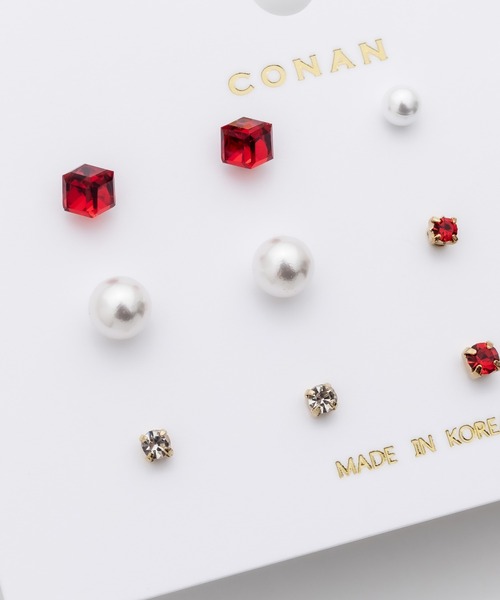 ciite'(シーテ)の「ピアス 6セット / pierce 6 set(ピアス(両耳用)・レディース・ブラック/シルバー/ブルー/ホワイト/レッド/パープル・FREE)」の20枚目の写真