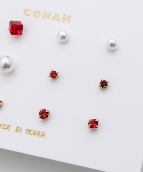 ciite'(シーテ)の「ピアス 6セット / pierce 6 set(ピアス(両耳用)・レディース・ブラック/シルバー/ブルー/ホワイト/レッド/パープル・FREE)」の21枚目の写真