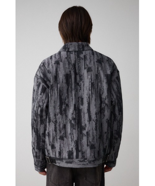 AZUL by moussy(アズールバイマウジー)の「ジャガードジップシャウター(テーラードジャケット・メンズ・ブラック系その他/グレー系その他/ホワイト系その他・FREE)」の6枚目の写真