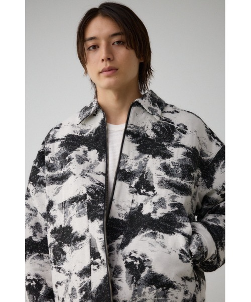AZUL by moussy(アズールバイマウジー)の「ジャガードジップシャウター(テーラードジャケット・メンズ・ブラック系その他/グレー系その他/ホワイト系その他・FREE)」の12枚目の写真