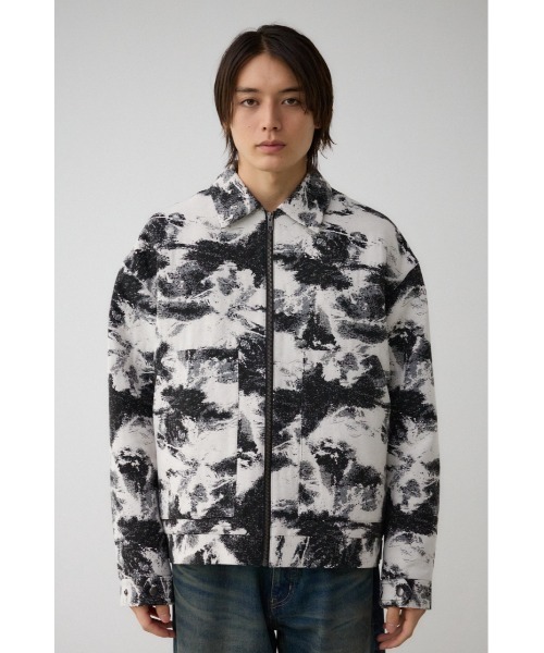 AZUL by moussy(アズールバイマウジー)の「ジャガードジップシャウター(テーラードジャケット・メンズ・ブラック系その他/グレー系その他/ホワイト系その他・FREE)」の15枚目の写真