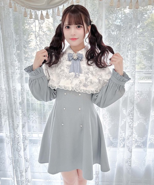 ROJITA セパレートケープロングスリーブワンピース ROJITA（ロジータ）の「セパレートケープロングスリーブ