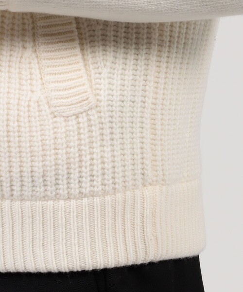 【新品】ヘルノ ニットブルゾン 46 HERNO（ヘルノ）RESORTリゾート ローゲージウールスタンドカラーニット