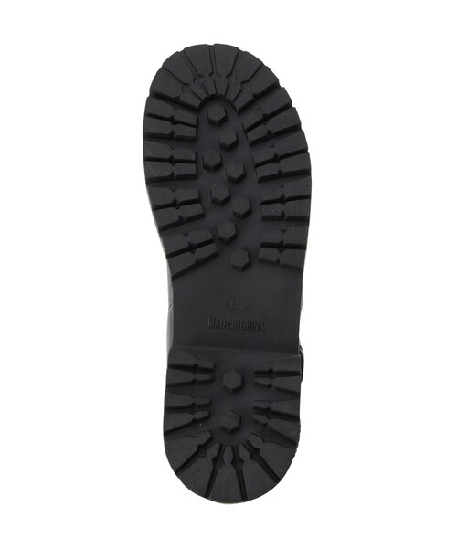 SHOO・LA・RUE（シューラルー）の「◆心地よい履き心地 大人世代のニットエンジニアブーツ（ブーツ・レディース・ベージュ/ダークブラウン/ブラック・35/45/25）」の9枚目の写真