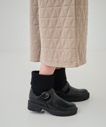 SHOO・LA・RUE | 心地よい履き心地 大人世代のニットエンジニアブーツ(ブーツ)