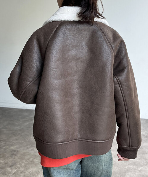 セール】フェイクムートンA2ジャケット（ブルゾン）｜CPCM（シーピー